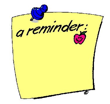 Don't forget!